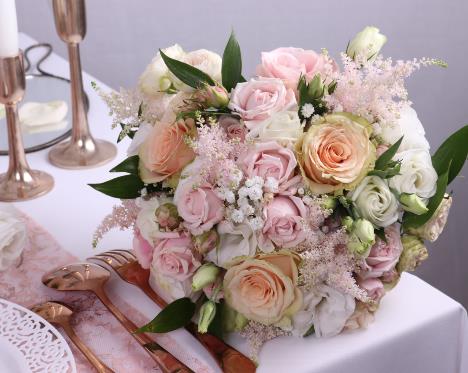 Bouquet de mariée rétro romantique