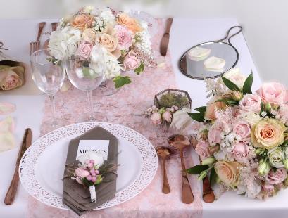 Barrette florale douce et pastelle1