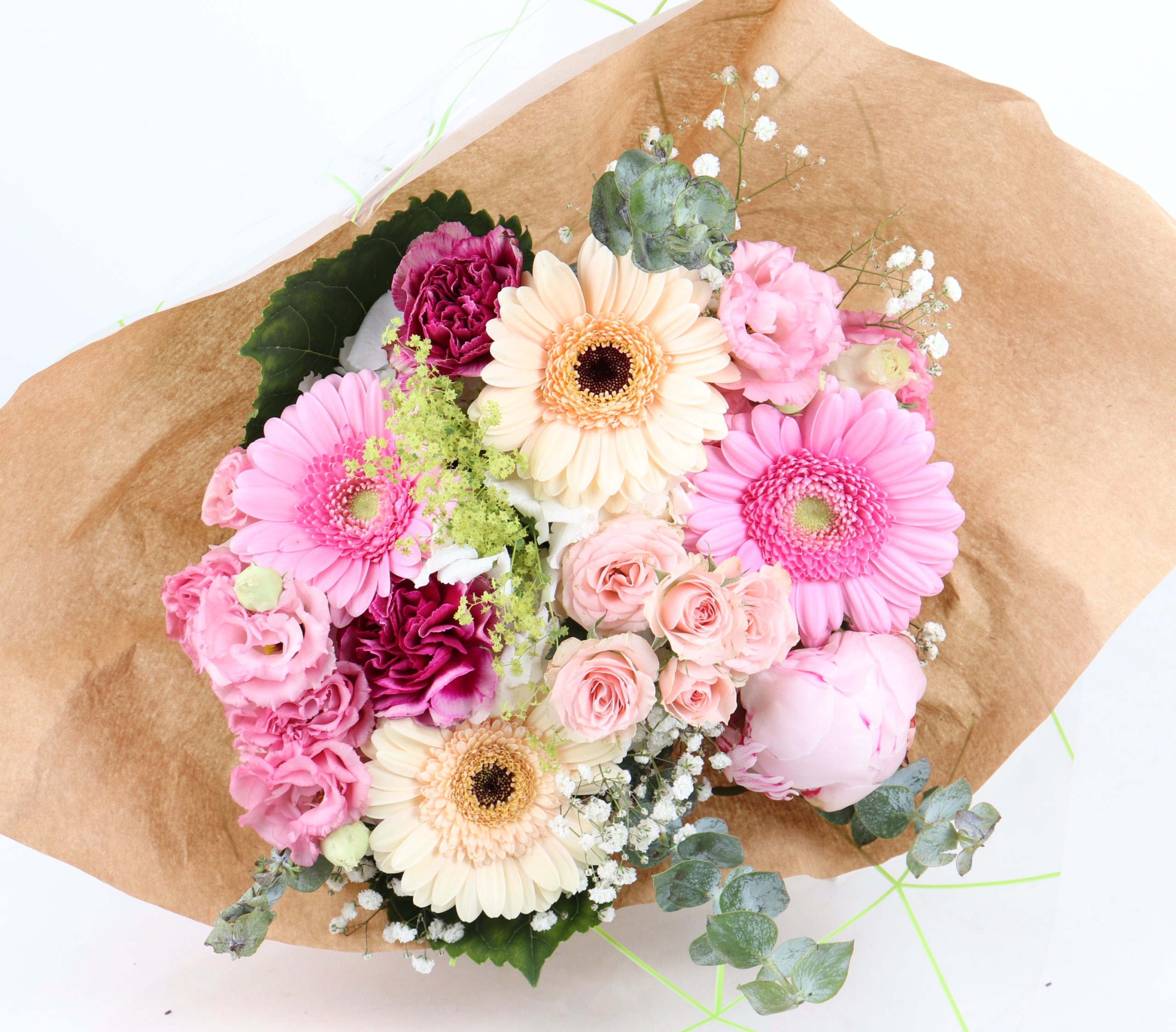 bouquet pivoine et son camaïeu de douceur pour la Fête des mères